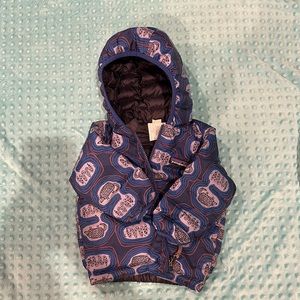 Patagonia baby reversible down sweater hoody 12-18 months